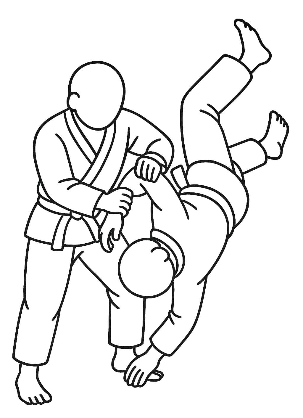 画像 柔道 基本的な ぬりえ