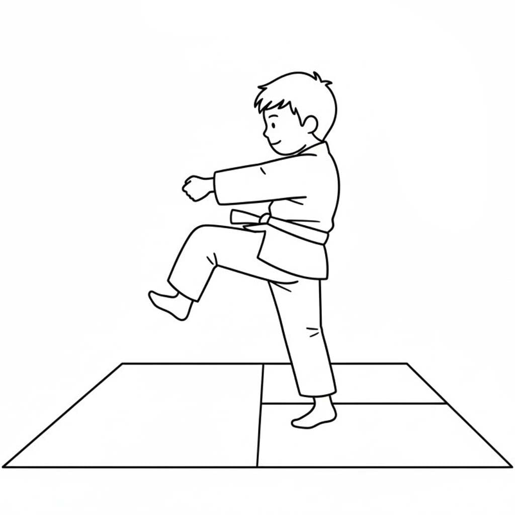画像 柔道 無料 ぬりえ