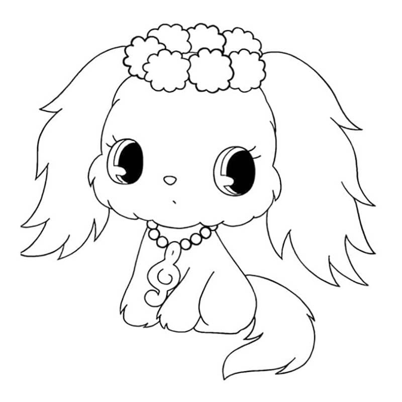 画像 ジュエルペット 単純 ぬりえ