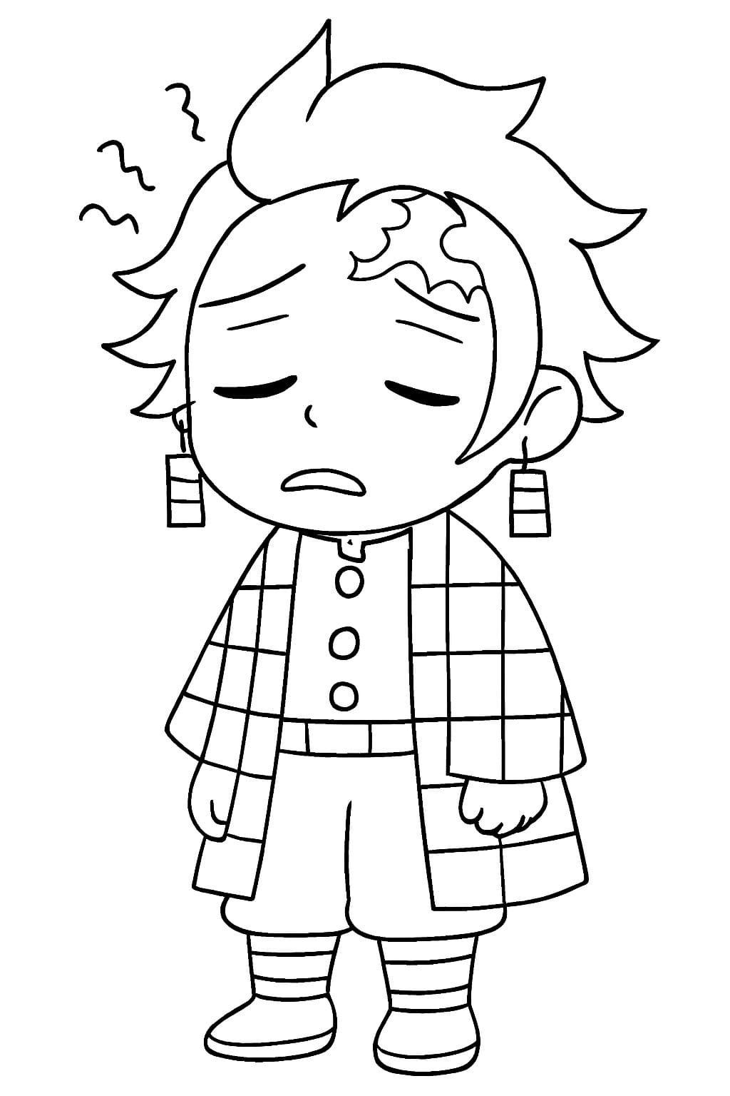 画像 竈門炭治郎 印刷可能 ぬりえ