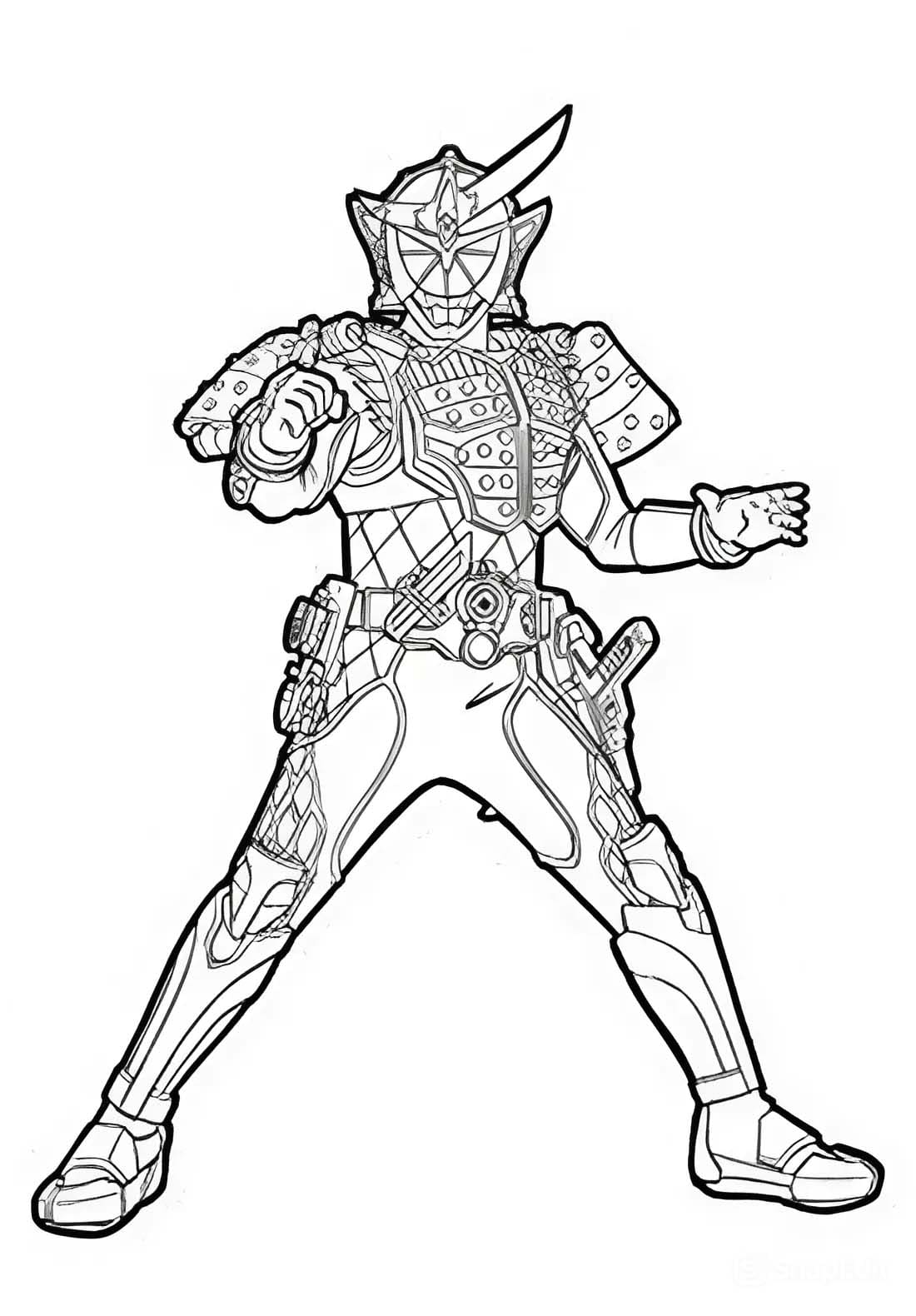 画像 仮面 ライダー 鎧 武 ぬりえ