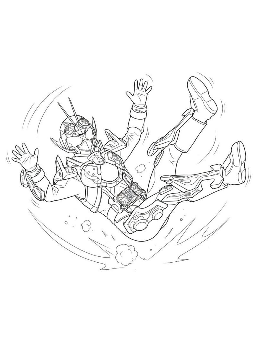 画像 仮面ライダーガッチャード 基本的な ぬりえ