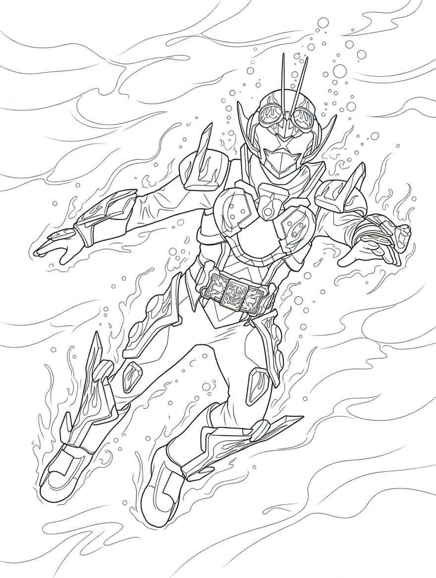 画像 仮面ライダーガッチャード 無料で ぬりえ