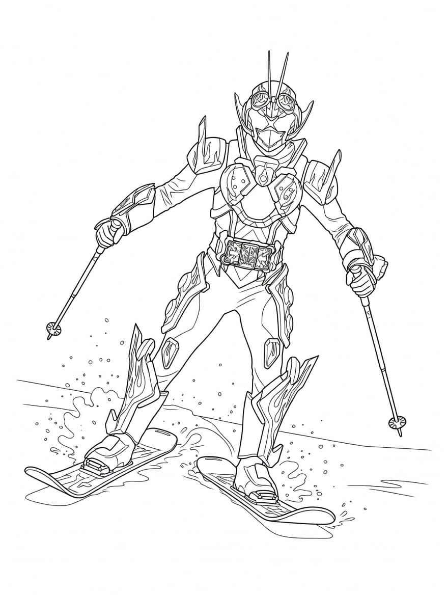 画像 仮面ライダーガッチャード ぬりえ