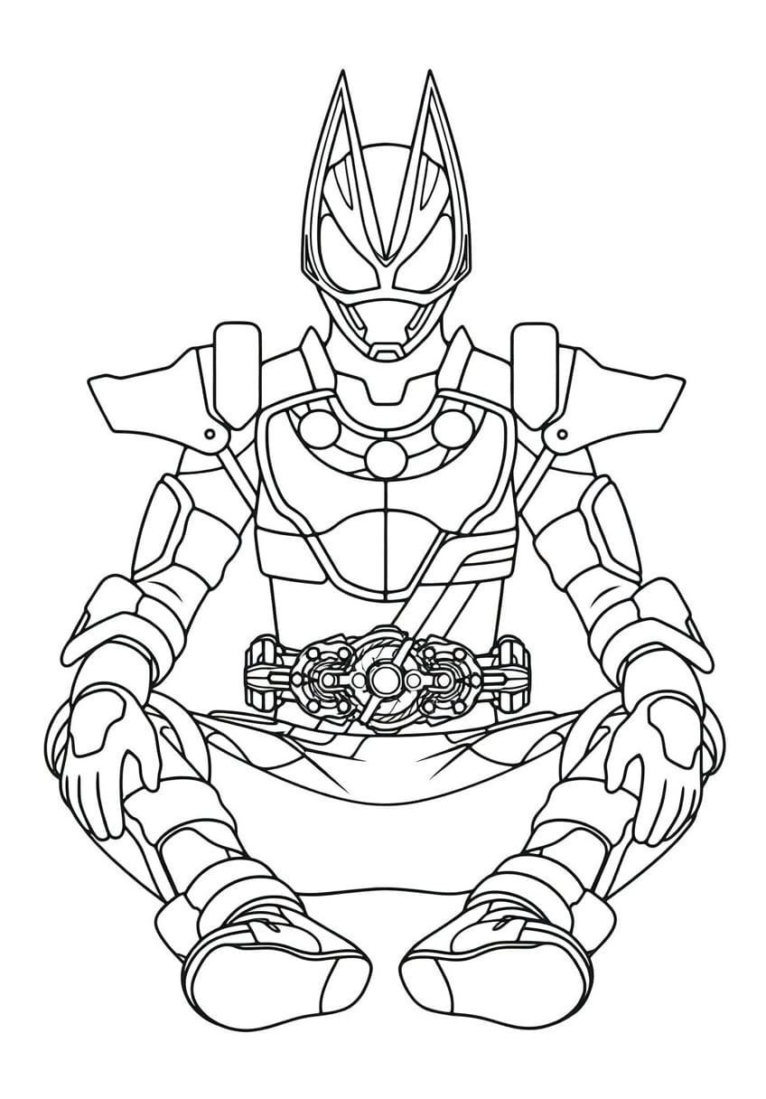 画像 仮面ライダーギーツ 簡単 ぬりえ