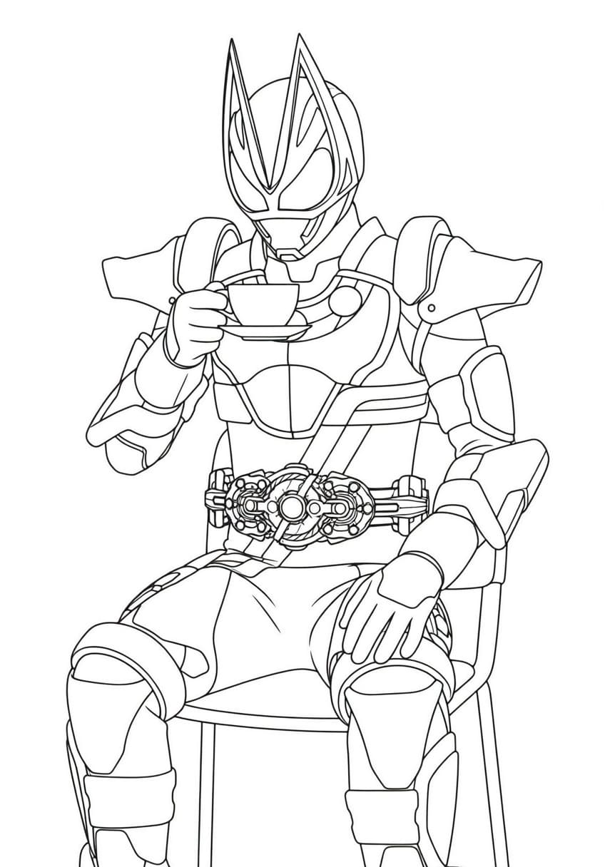 画像 仮面ライダーギーツ ぬりえ