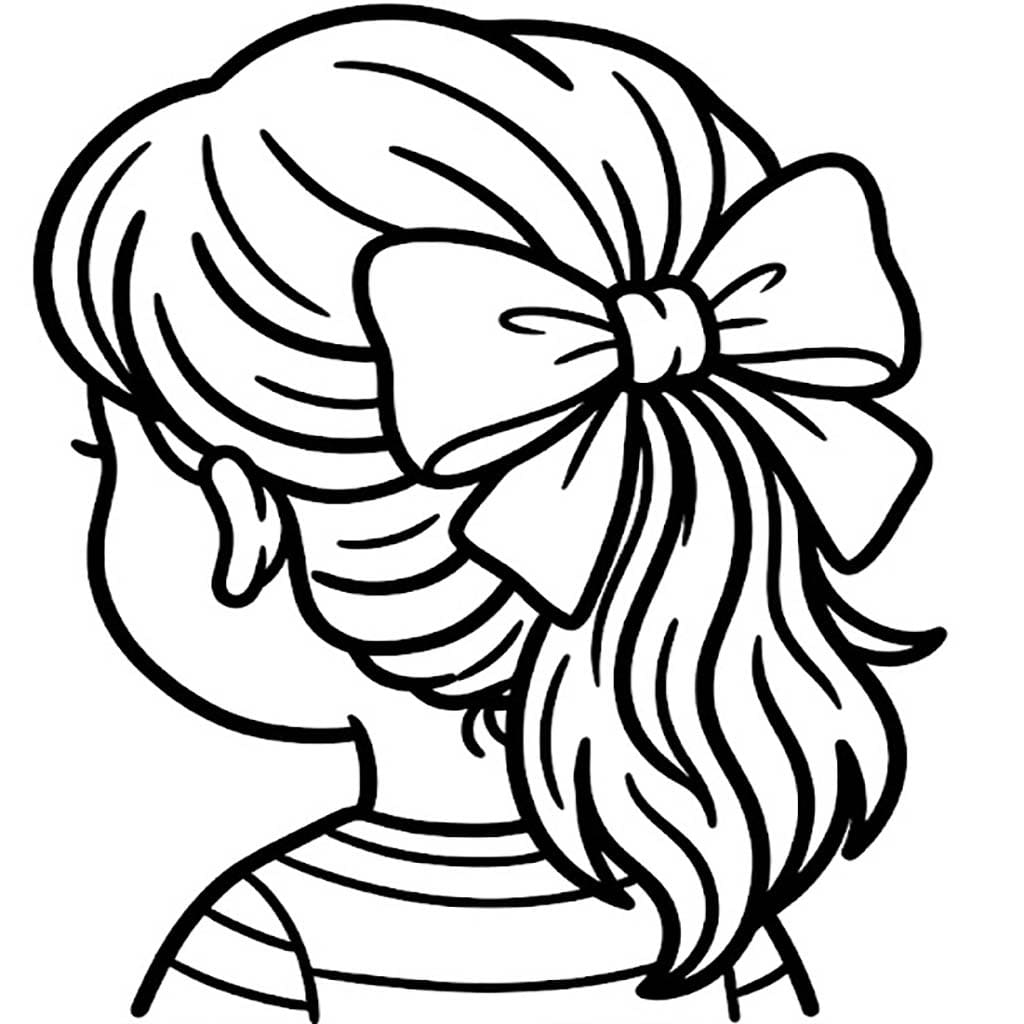 画像 髪の弓 無料で印刷可能 ぬりえ