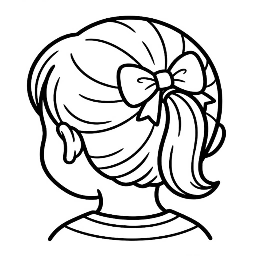 画像 髪の弓 ぬりえ