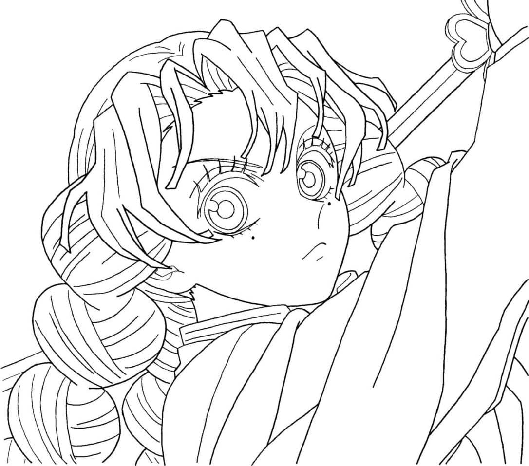 画像 甘露寺蜜璃 印刷可能 ぬりえ