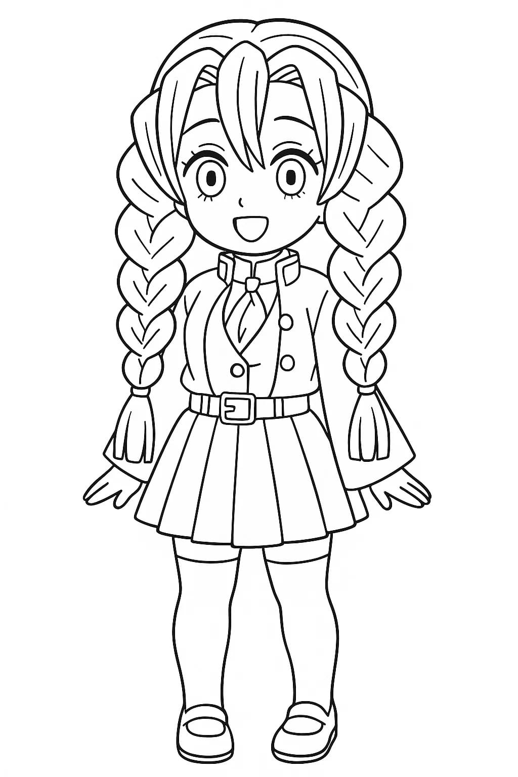 画像 甘露寺蜜璃 無料で印刷可能 ぬりえ