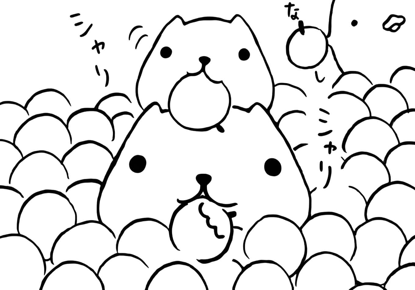 画像 カピバラさん 印刷 ぬりえ