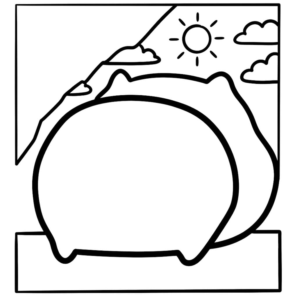 画像 カピバラさん 無料 ぬりえ