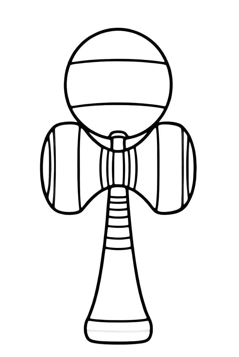 画像 けん玉 印刷 ぬりえ