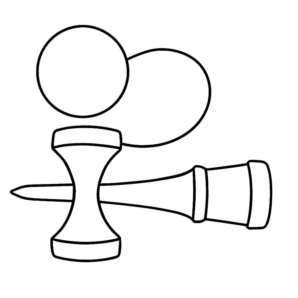 画像 けん玉 無料で印刷可能 ぬりえ