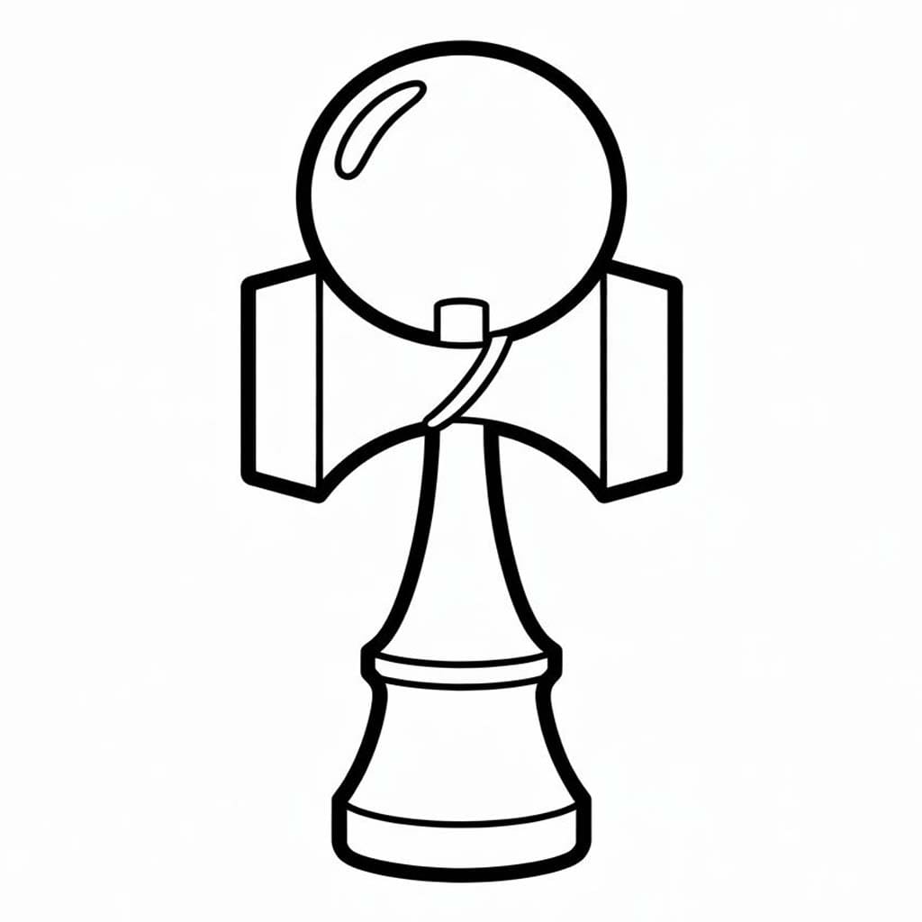 画像 けん玉 無料 ぬりえ