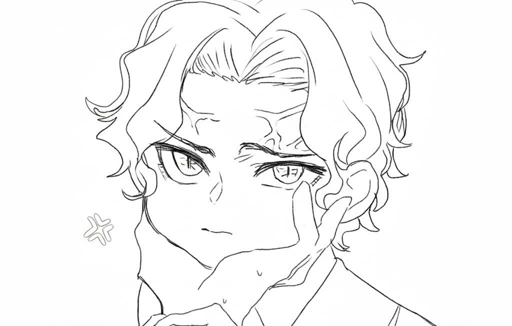 画像 鬼舞辻無惨 簡単 ぬりえ