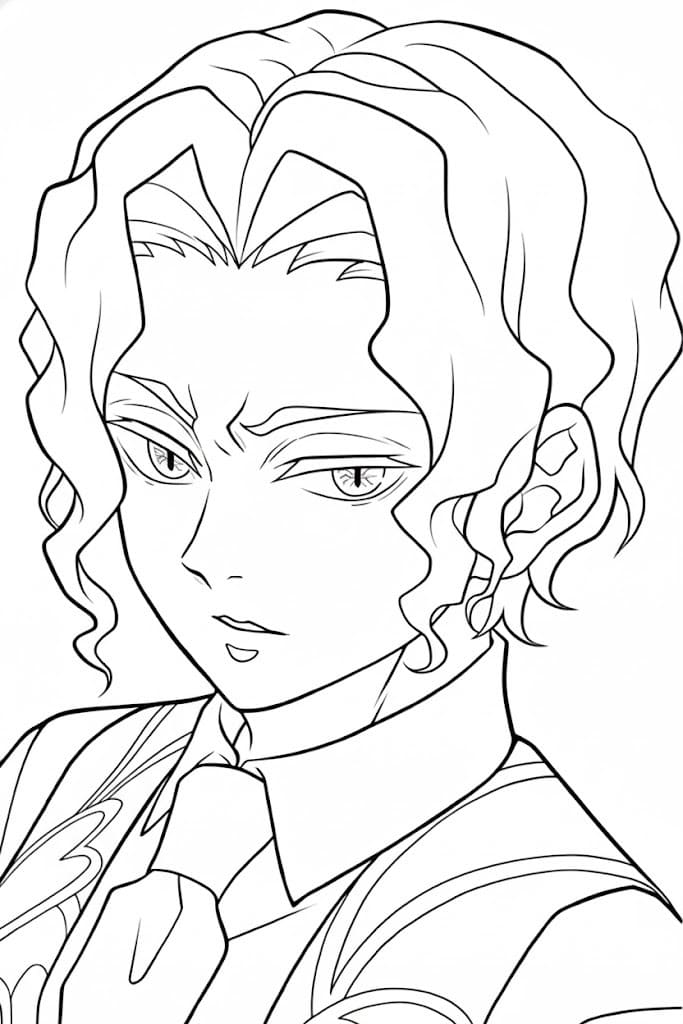 画像 鬼舞辻無惨 基本的な ぬりえ