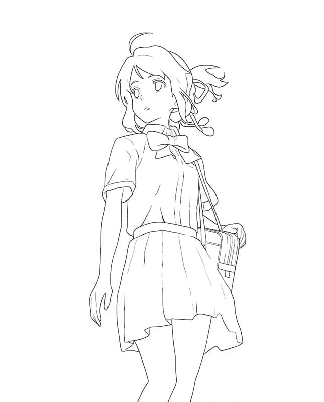 画像 君の名は。無料で ぬりえ