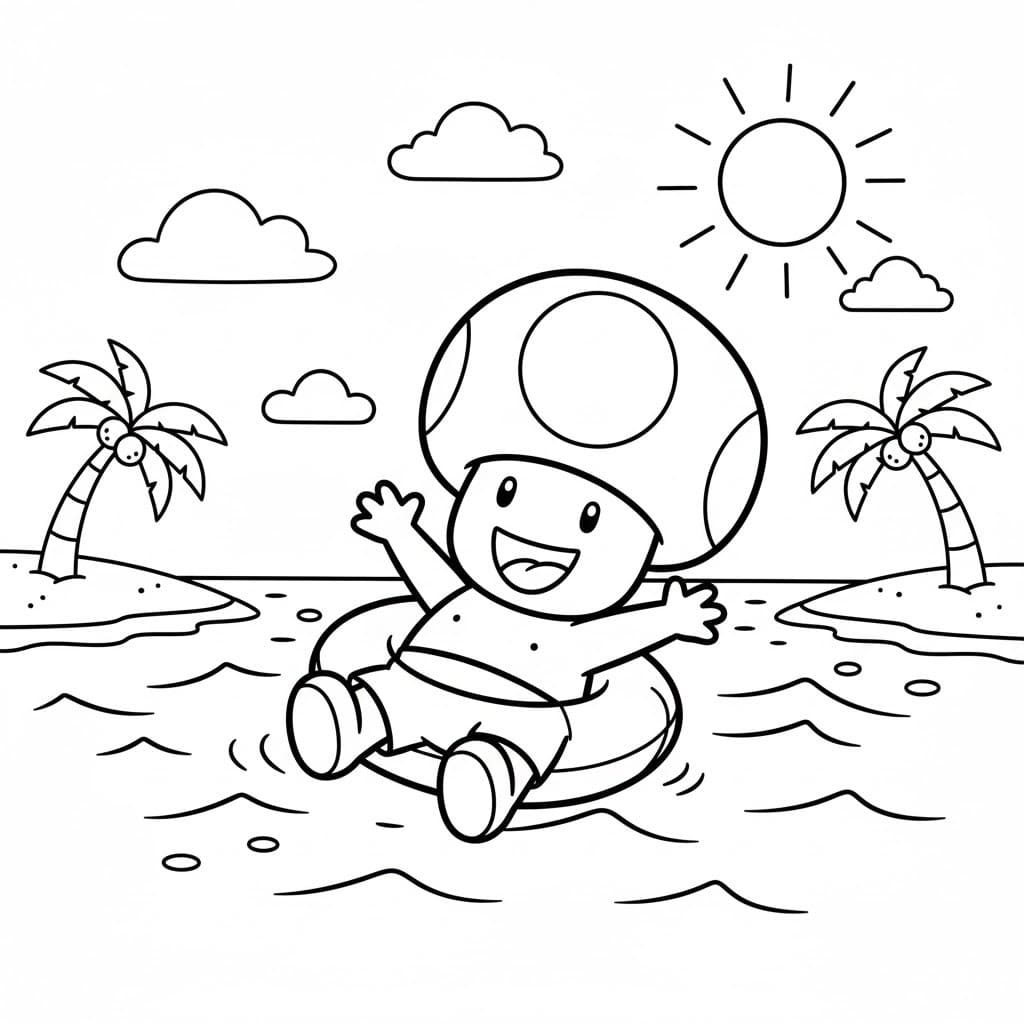画像 キノピコ ぬりえ