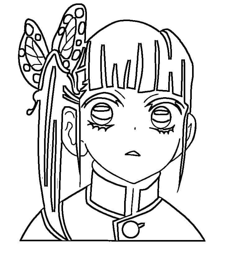 画像 栗花落カナヲ 無料 ぬりえ