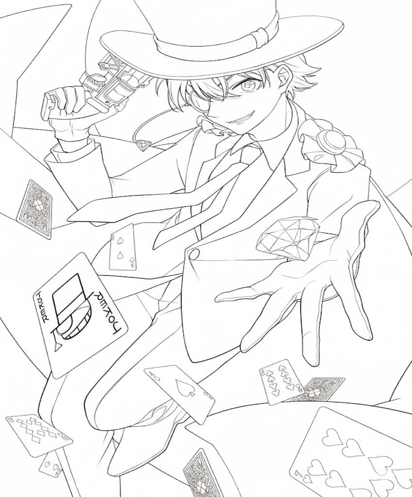 画像 まじっく快斗 印刷可能 ぬりえ