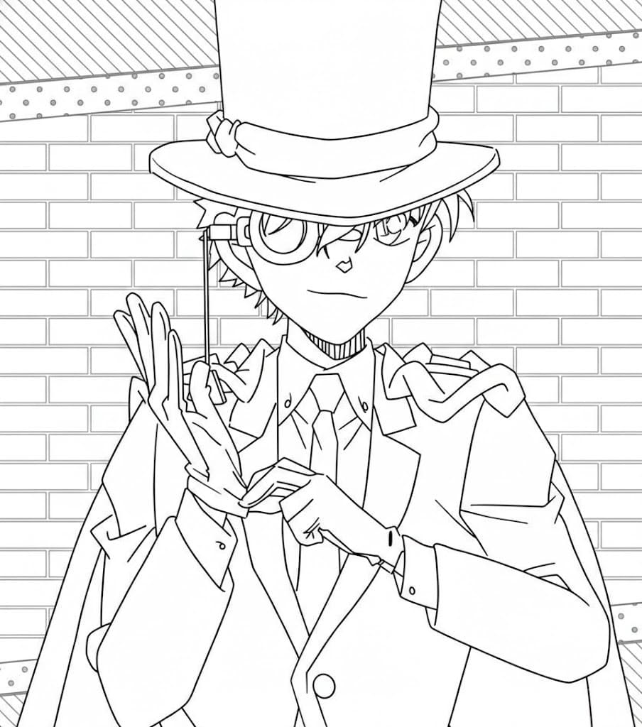 画像 まじっく快斗 簡単 ぬりえ