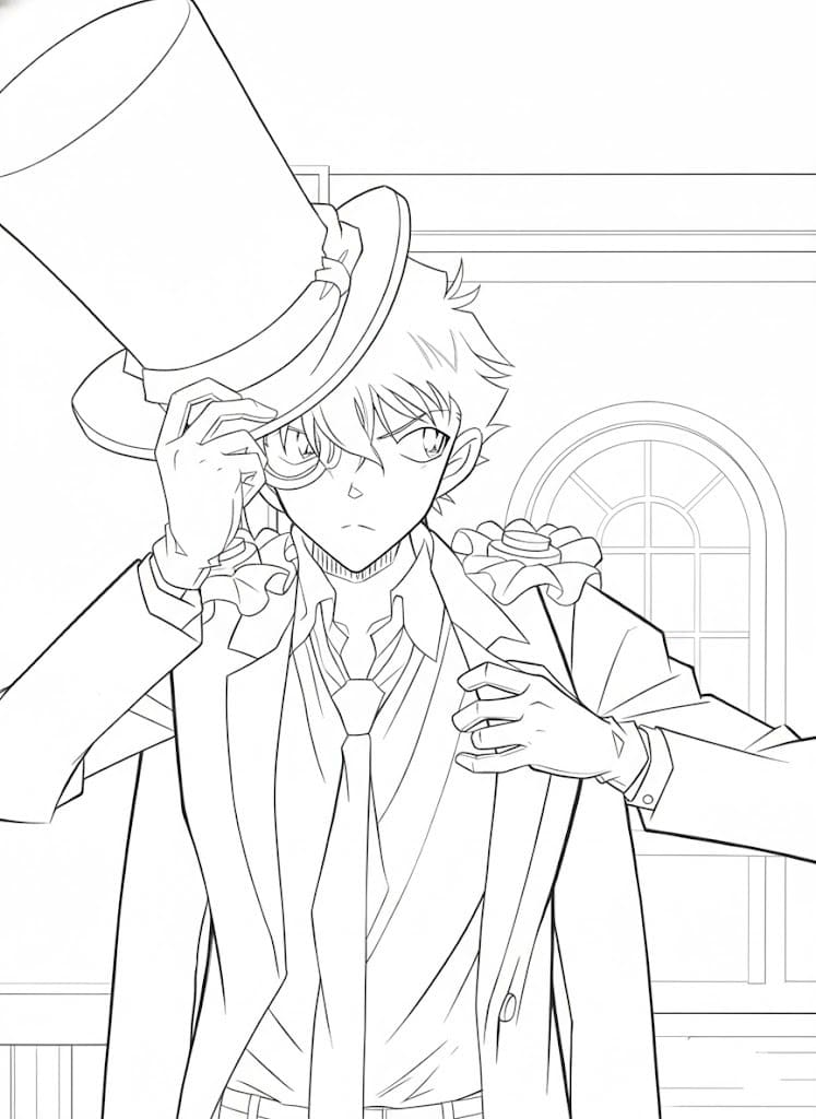 画像 まじっく快斗 ぬりえ