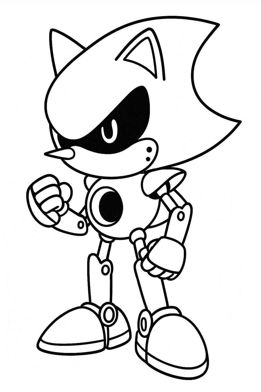 画像 メタルソニック 基本的な ぬりえ