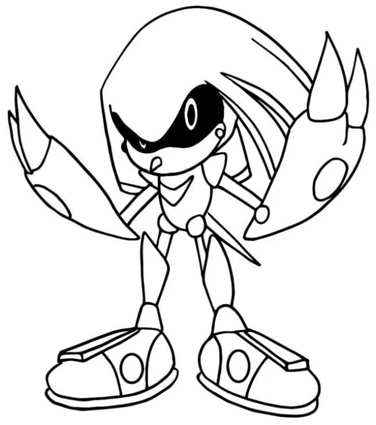 画像 メタルソニック ぬりえ