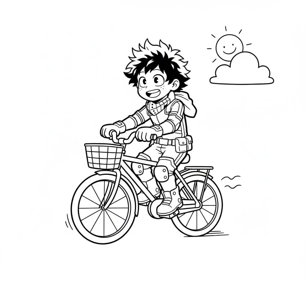 画像 緑谷出久 無料 ぬりえ