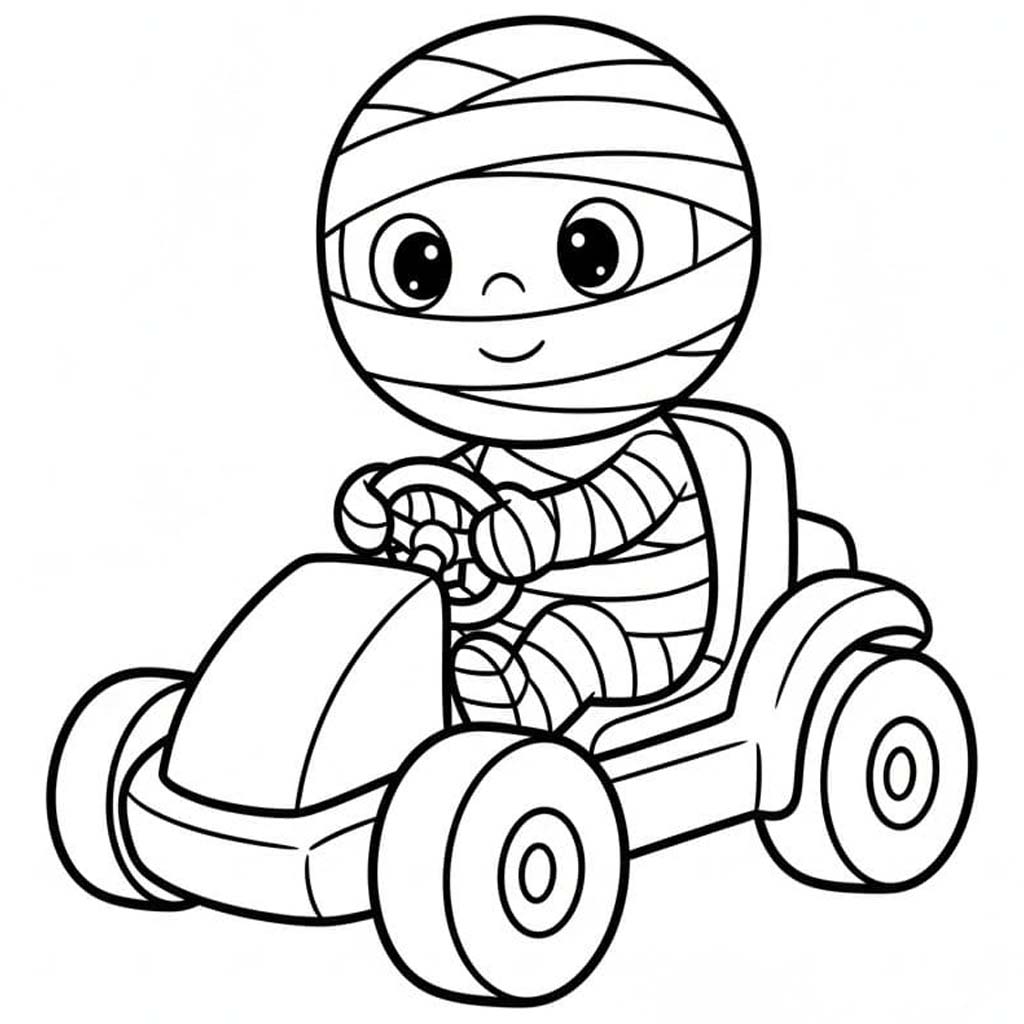 画像 ミイラ 基本的な ぬりえ