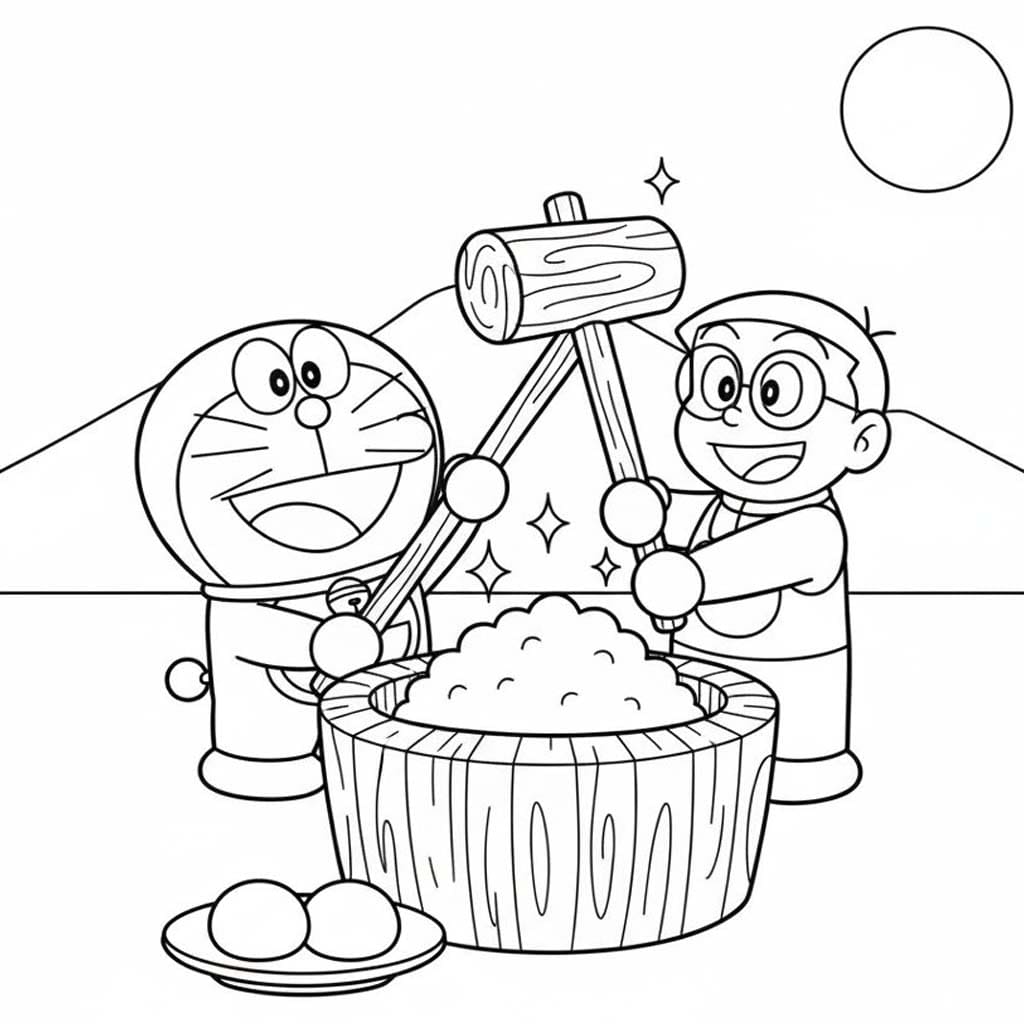 画像 餅 印刷可能 ぬりえ