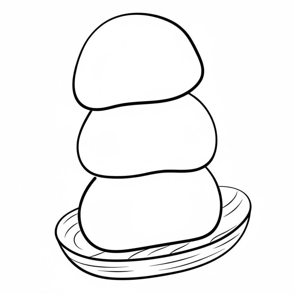 画像 餅 無料で ぬりえ