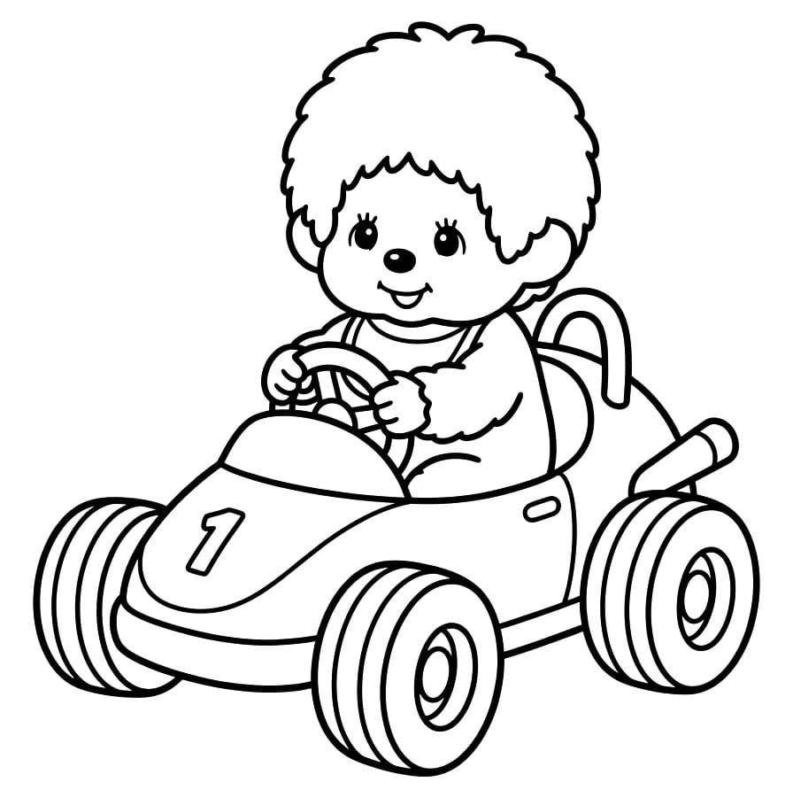 画像 モンチッチ印刷可能 ぬりえ