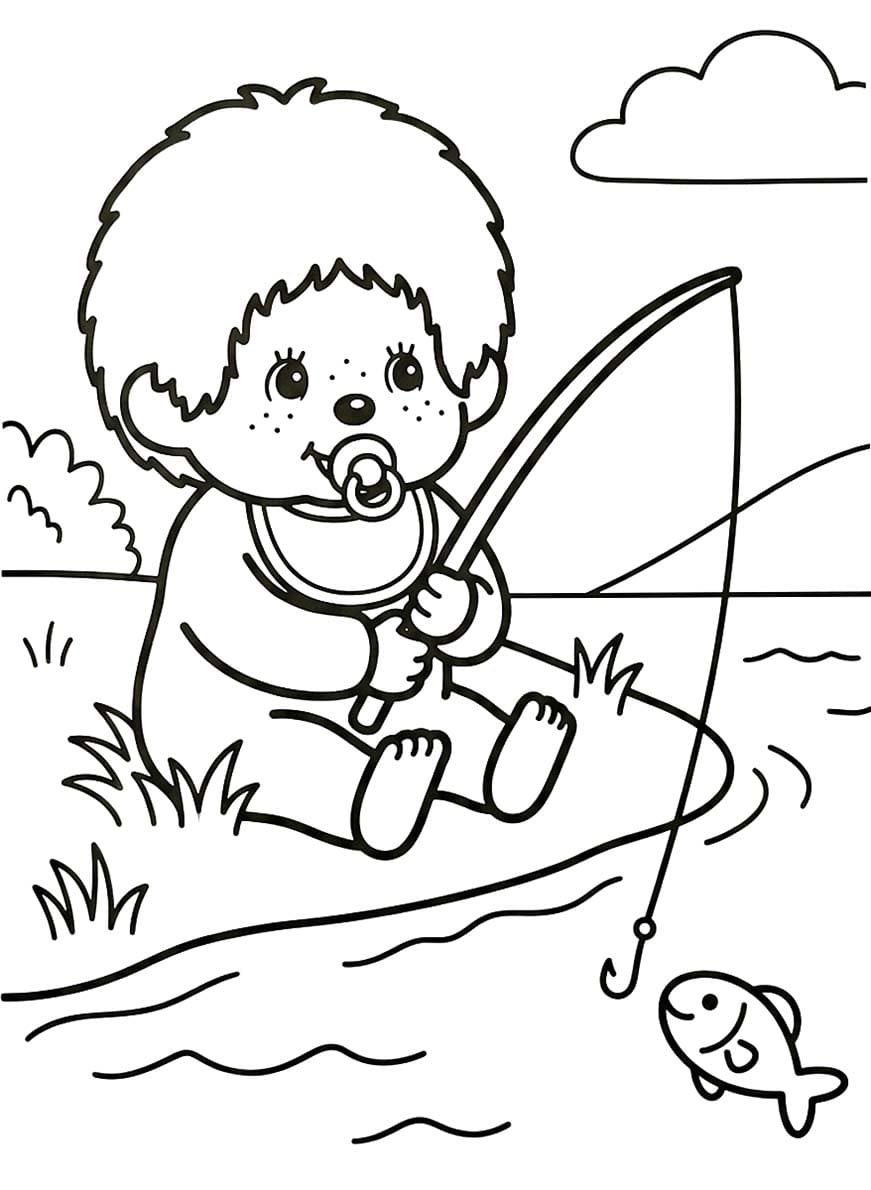 画像 モンチッチ印刷 ぬりえ