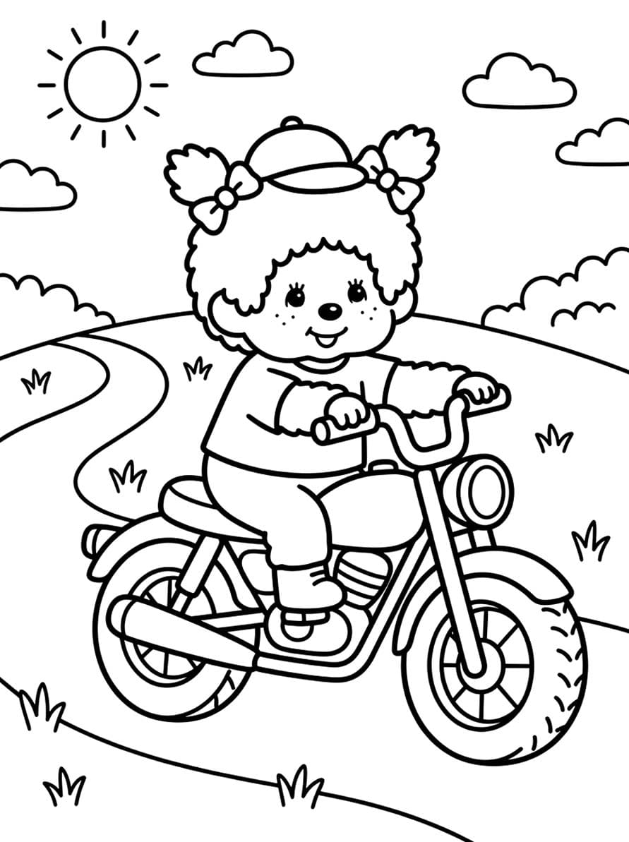 画像 モンチッチ基本的な ぬりえ