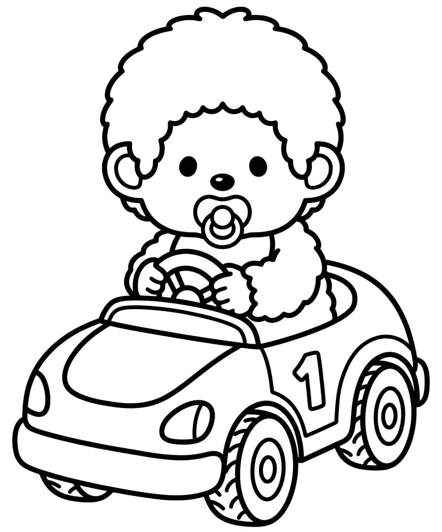 画像 モンチッチ 無料 ぬりえ