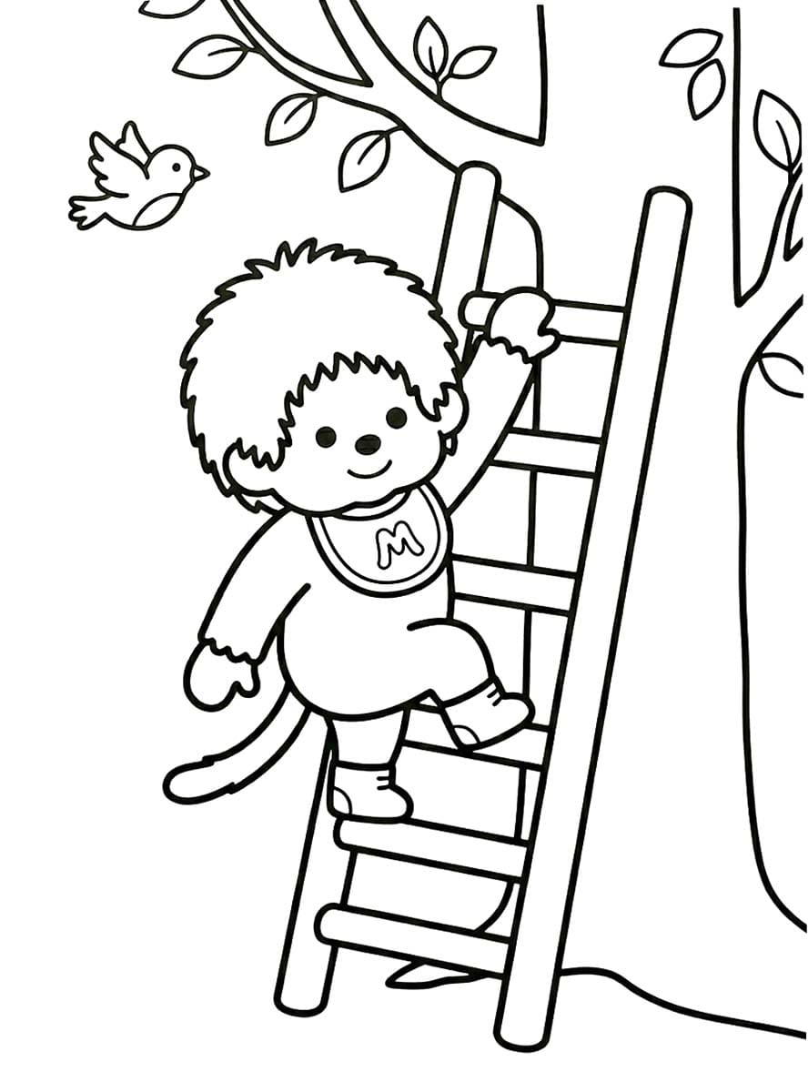 画像 モンチッチ ぬりえ