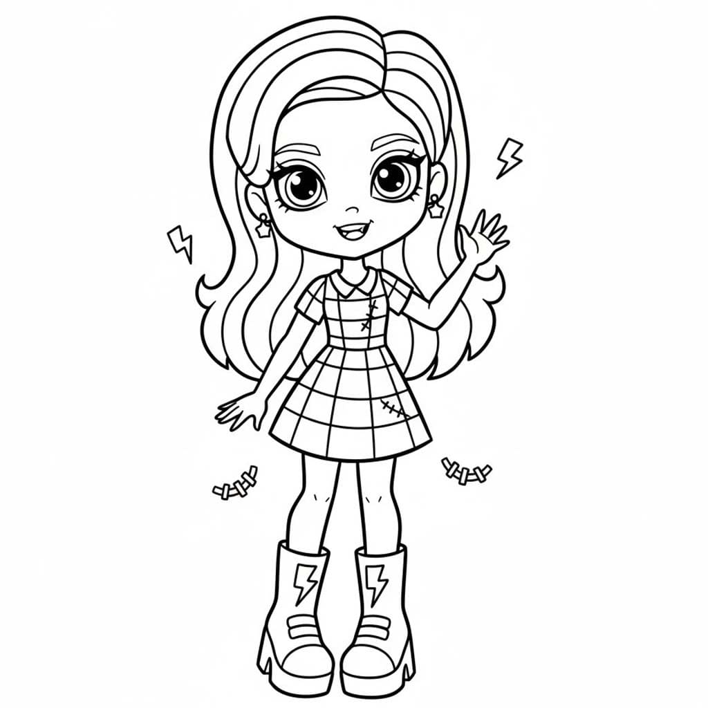 画像 モンスター・ハイ 簡単 ぬりえ