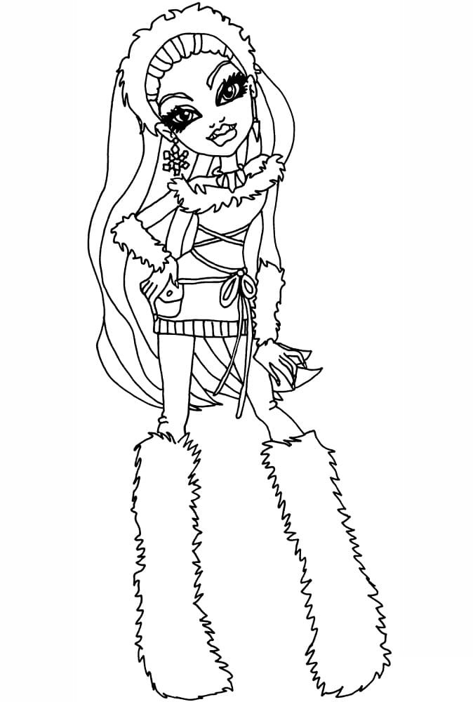 画像 モンスター・ハイ 無料 ぬりえ