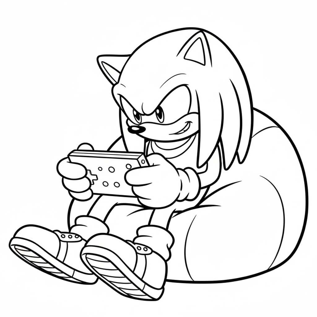 画像 ナックルズ 印刷可能 ぬりえ