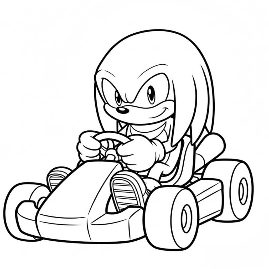 画像 ナックルズ 無料で印刷可能 ぬりえ