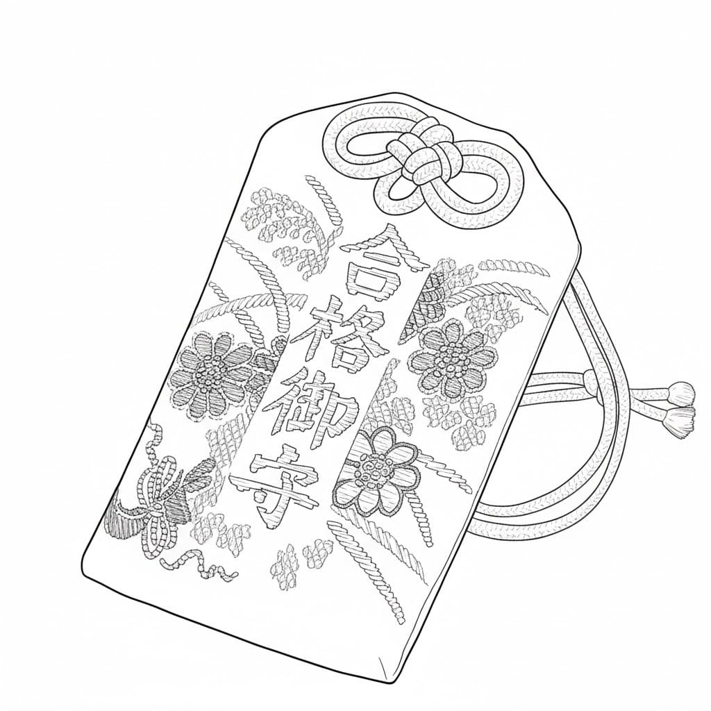 画像 お守り 無料 ぬりえ