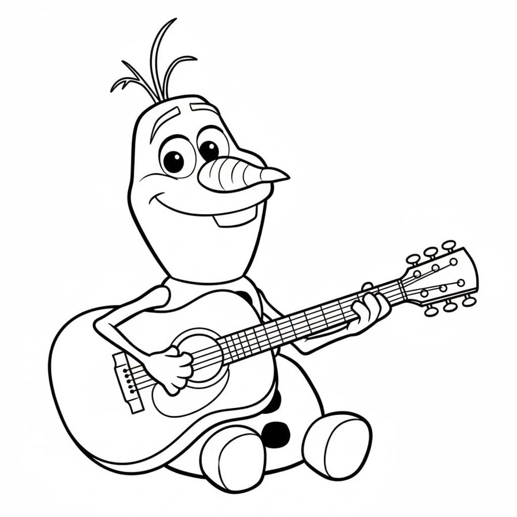 画像 オラフ 印刷可能 ぬりえ