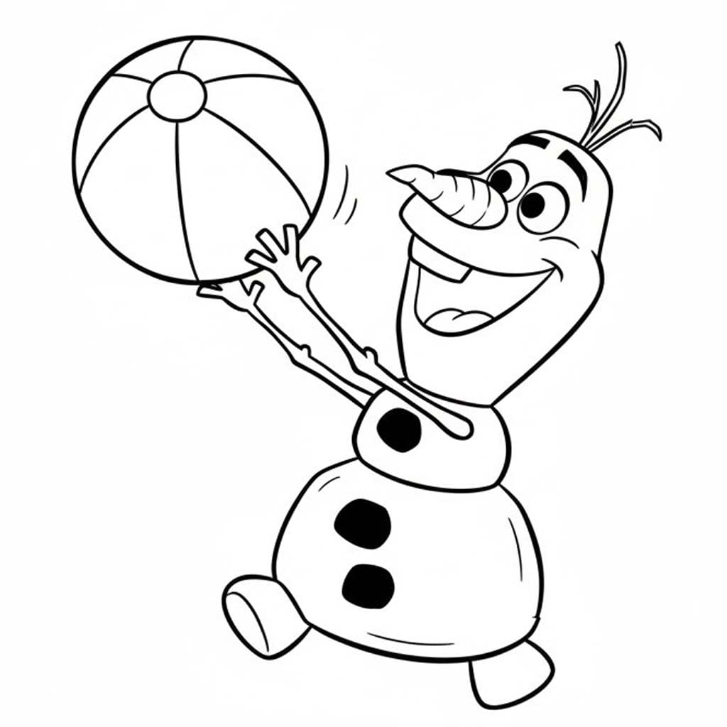 画像 オラフ 基本的な ぬりえ