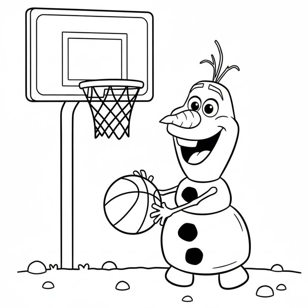 画像 オラフ ぬりえ