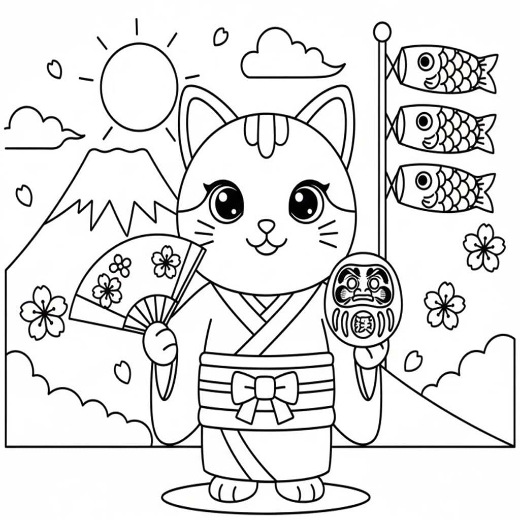 画像 お正月の 印刷可能 ぬりえ