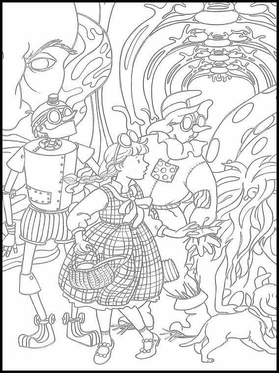 画像 オズの魔法使い 印刷可能 ぬりえ