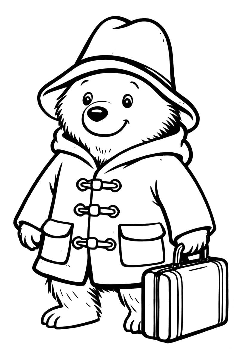 画像 パディントン 無料で印刷可能 ぬりえ