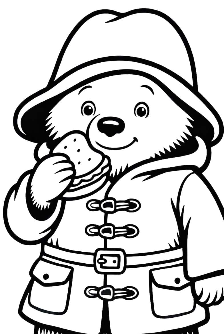 画像 パディントン 無料で ぬりえ